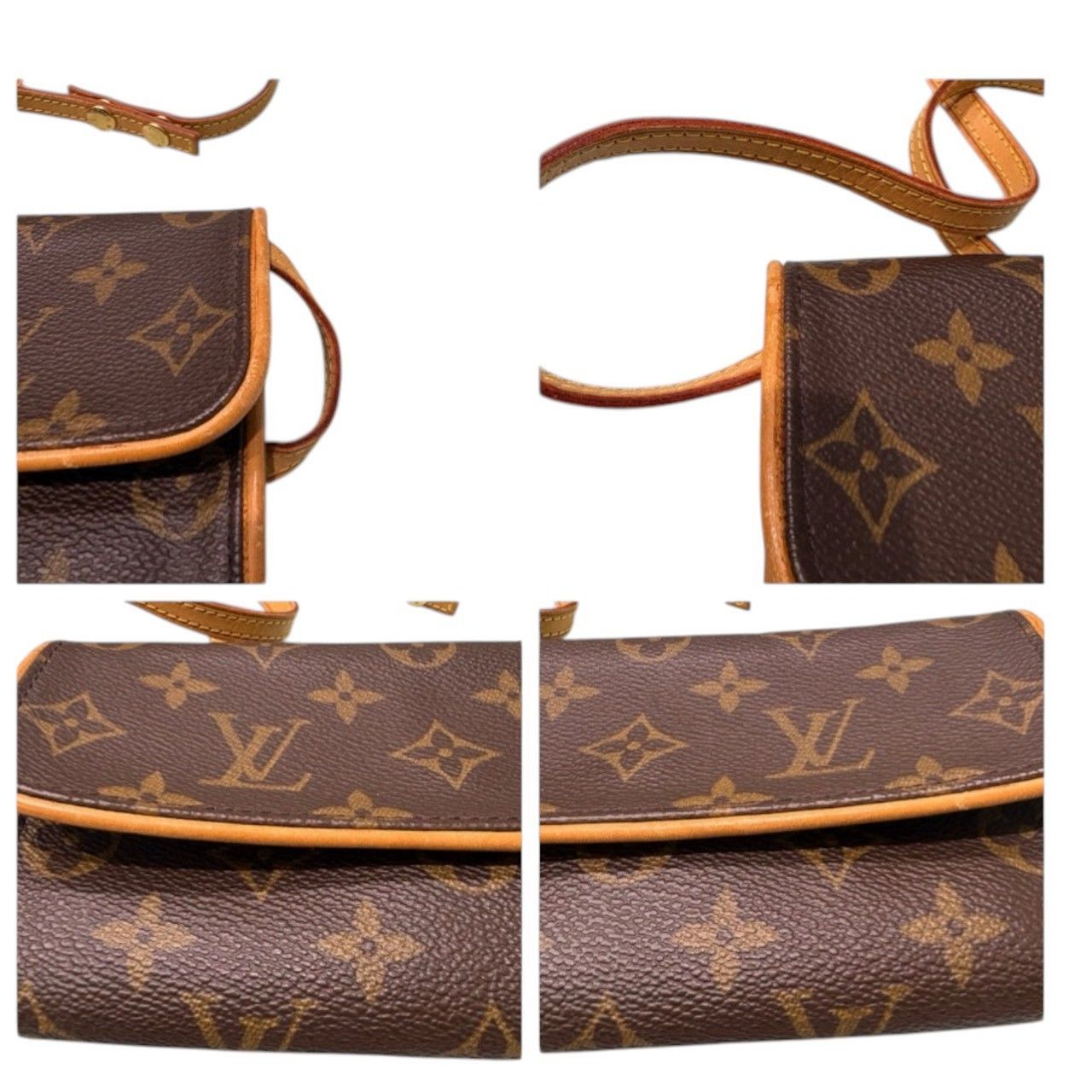 LOUIS VUITTON ルイヴィトン モノグラム ポシェット ツインPM ブラウン