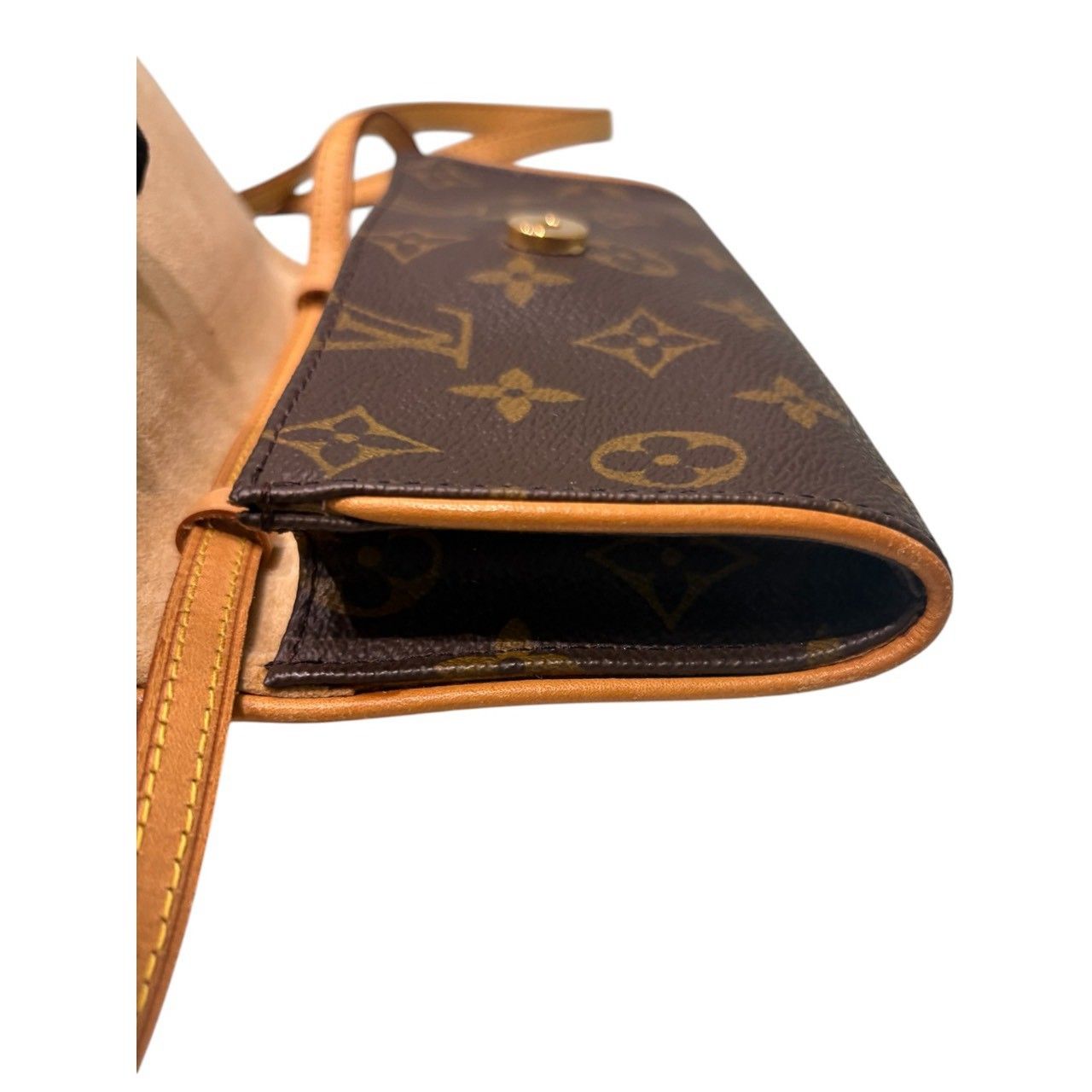 LOUIS VUITTON ルイヴィトン モノグラム ポシェット ツインPM ブラウン