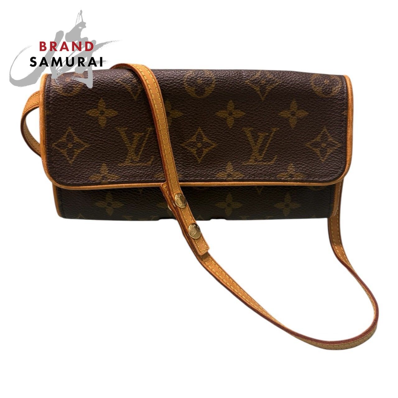 LOUIS VUITTON ルイヴィトン モノグラム ポシェット ツインPM ブラウン