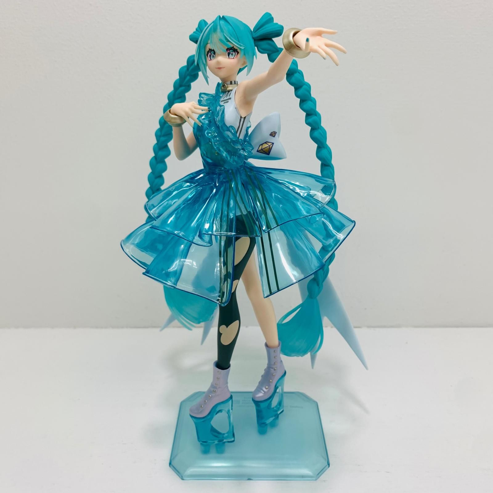 [Tienda Shikama] Hatsune Miku-EmeraldGem-BANPRESTOEVOLVEClearluxe figura usada "Hatsune Miku"