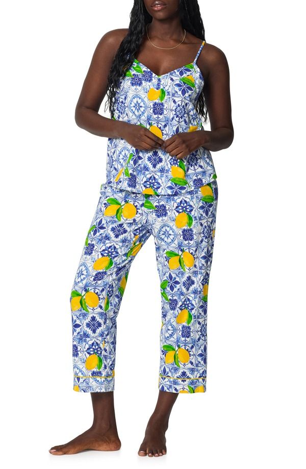 ベッドヘッドパジャマ レディース アンダーウェア ナイトウェア プラスサイズ プリント BedHead Pajamas Print Cropajamas Plus Regular AZURE SUMM 25,776円