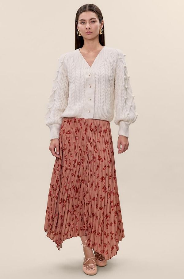 レベッカテイラー レディース ボトムスカート Rebecca Taylor Celeste Skirt Persimmon Multi マルチカラー