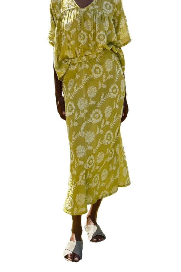 エース アンド ジグ レディース ボトムスカート プラスサイズ Ace Jig Tess Biaslip Skirt Plus Regular Aloe