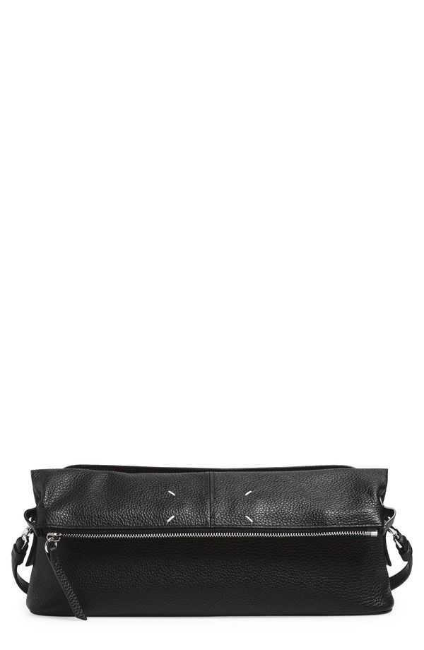 マルタンマルジェラ レディース バッグ レザー Maison Margiela 5AC Leather Crossbody Bag BLACK ブラック