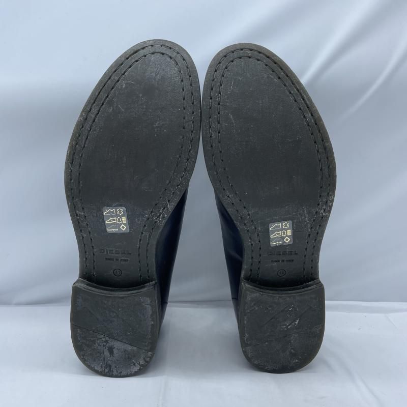 中古】DIESEL ダブルモンクストラップ レザーシューズ サイズ44