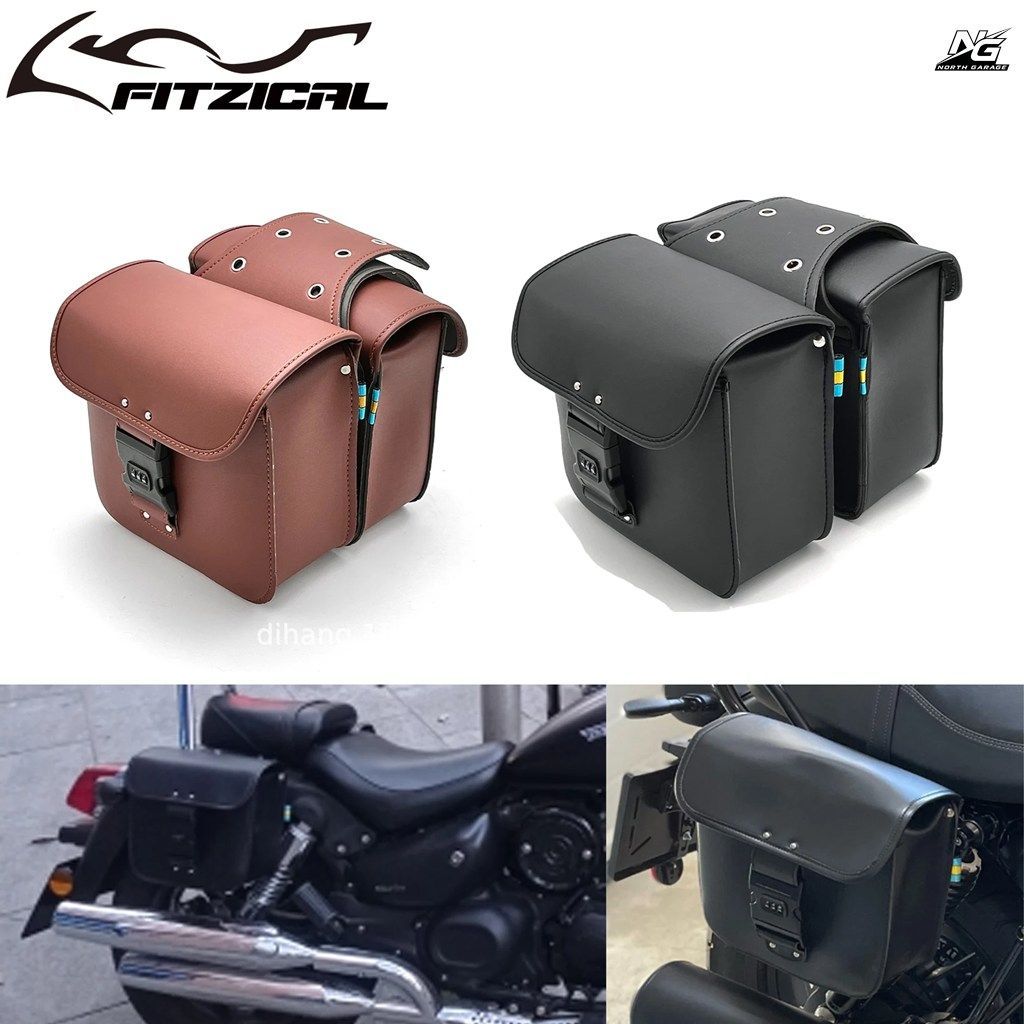 オートバイ用パスワードロックバッグ、サドルバッグ、サイドストレージバッグ、パニアサドルバッグ、ハーレースポーツスターXL883ダイナ