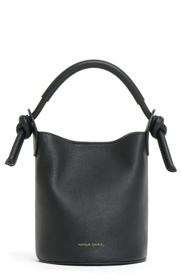 マンサーガブリエル レディース バッグ ミニ Mansur Gavriel Mini Fortuna Bucket Bag BLACK ブラック