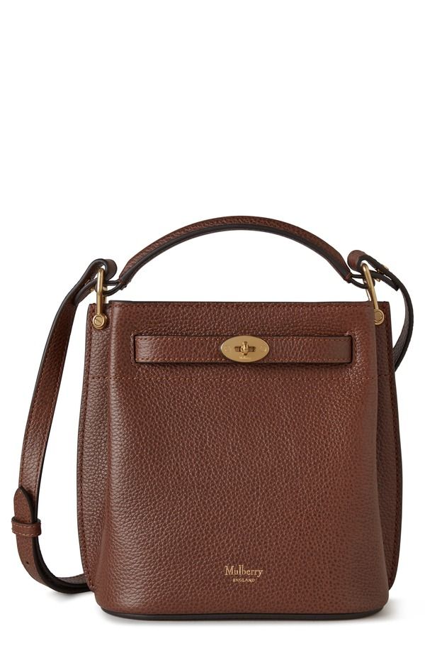 マルベリー レディース バッグ ミニ レザー Mulberry Minislington Leather Bucket Bag OAK