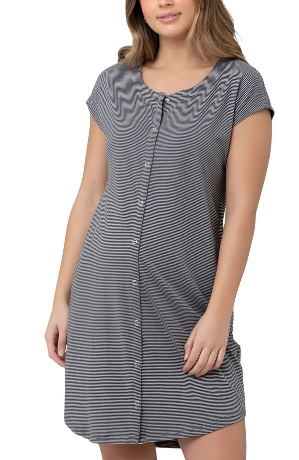 ライプマタニティ レディース アンダーウェア ナイトウェア Ripe Maternity Blake Organic SSlv Nightie Maternity Gunship White ホワイト