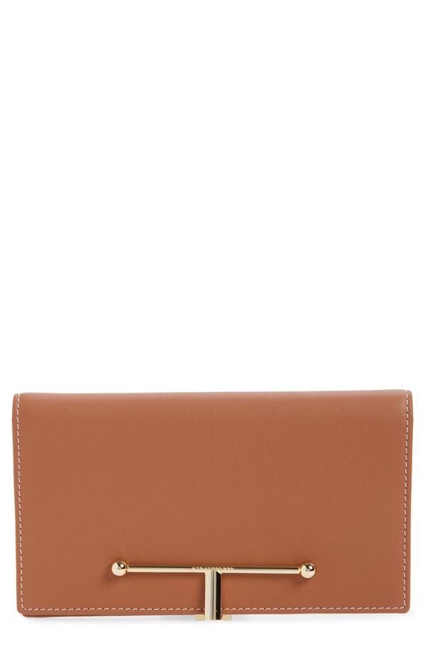 ストラスベリー レディース バッグ レザー Strathberry Large Melville Street Leather Wallet CHESTNUT VANILLA STITCH