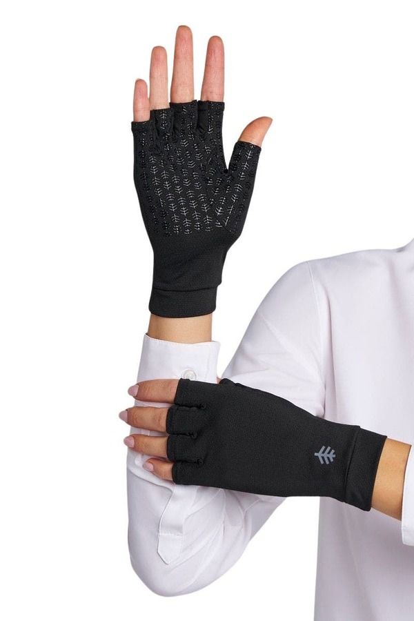 クーリバー レディース アクセサリー 手袋 Coolibar Ouray Fingerless UV Sun Gloves UPF 50 Sun Protection Black ブラック