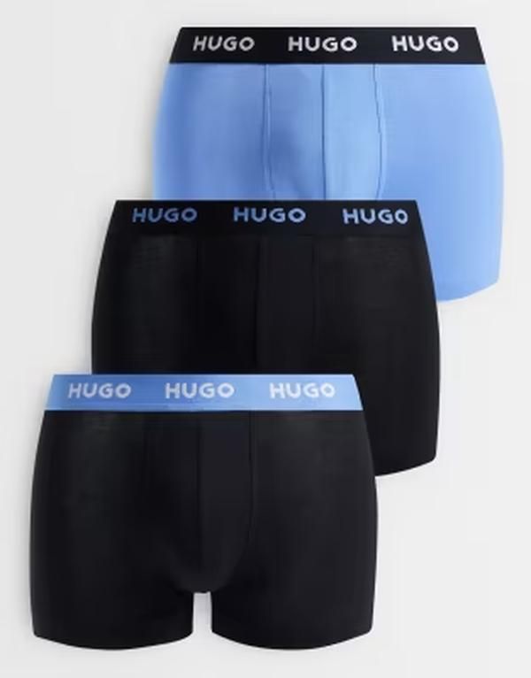 ヒューゴレッド メンズ アンダーウェア トランクス Hugo Red 3pack boxer briefs and Blue ブルー