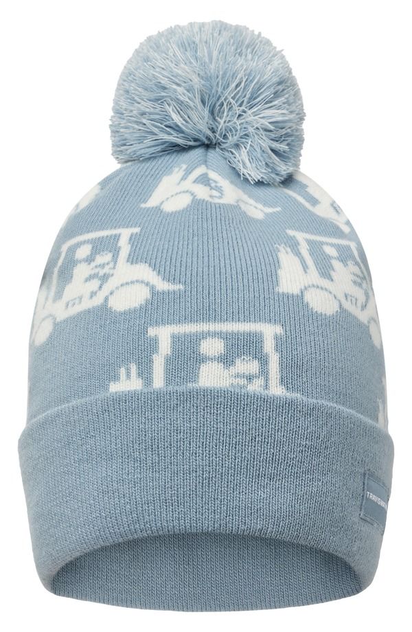 トラビスマヒュー メンズ アクセサリー 帽子 TravisMathew Mapes Pompom Beanie DUSTY BLUE ブルー