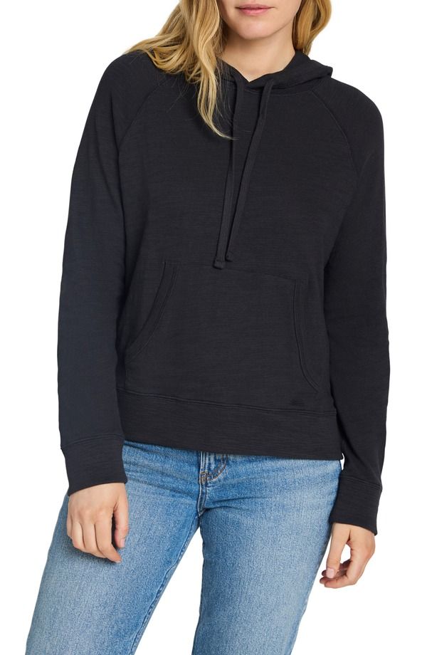ファレティ レディース アウター パーカー・スウェット コットン Faherty Sunwashed Slub Organicotton Hoodie WASHED BLACK ブラック