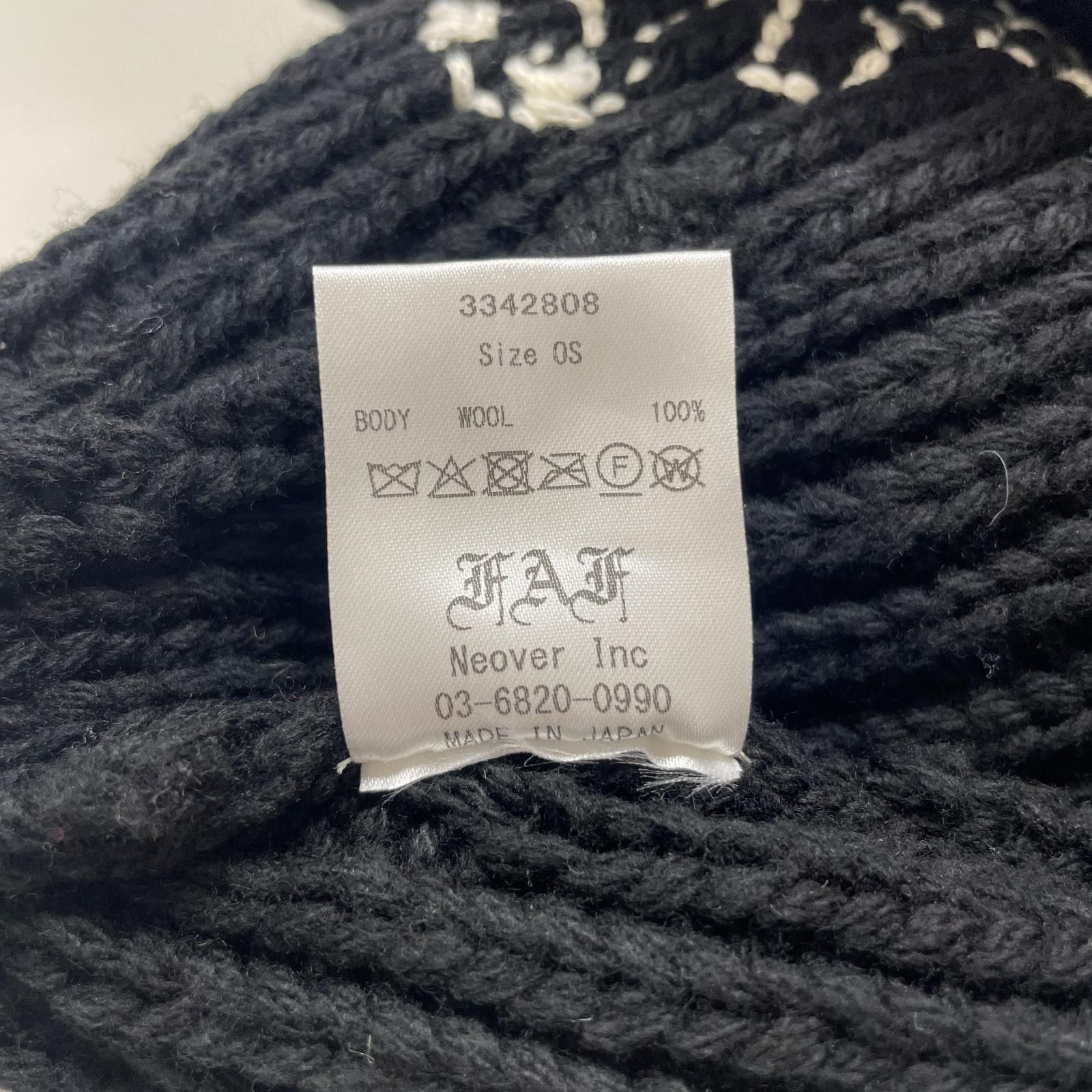 参考上代14300円 未使用 FAF(Fake As Flowers) Anchor wool beanie