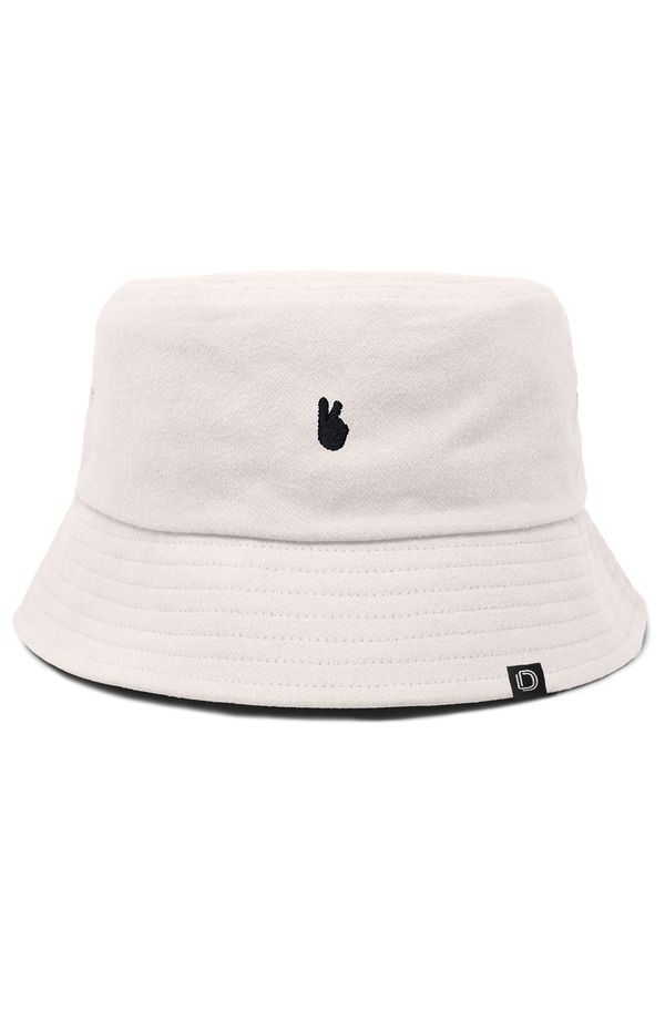 ダリックス レディース アクセサリー 帽子 コットン Dalix Womens Lil Peace Sign Cotton Bucket Hat Parchment White ホワイト