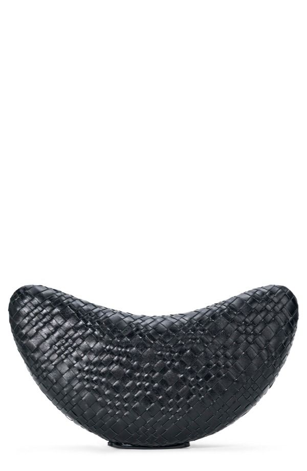 スタウド レディース バッグ レザー STAUD Crescent Leather Clutch BLACK ブラック