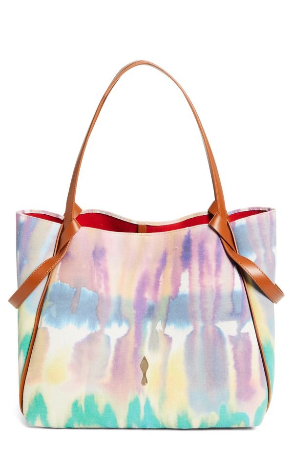 クリスチャン・ルブタン レディース バッグ Christian Louboutin Large Bettina Tie Dye Canvas Tote M862 MULTI CUOIO マルチカラー