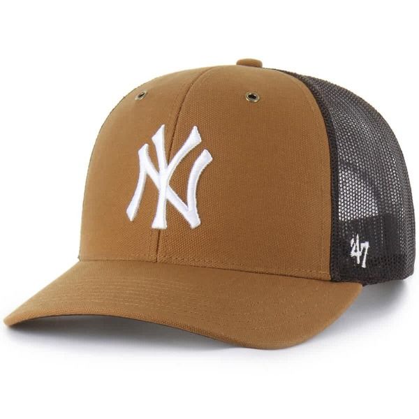 カーハート メンズ アクセサリー 帽子 CARHARTT X 47 Mens Carhartt x 47 Brownew York Yankees Trucker Adjustable Hat Bro