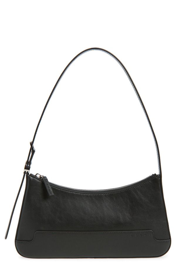 マルニ レディース バッグ レザー Marni Baguette Leather Shoulder Bag 001 BLACK ブラック