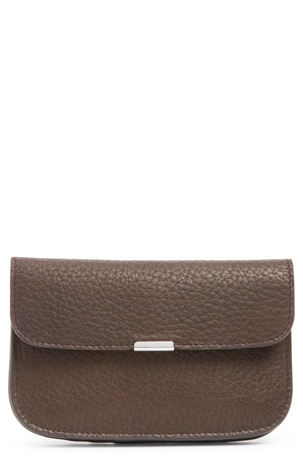 ルメール レディース バッグ レザー Lemaire Softab Leather Card Holder DARK CHOCOLATE チョコレート