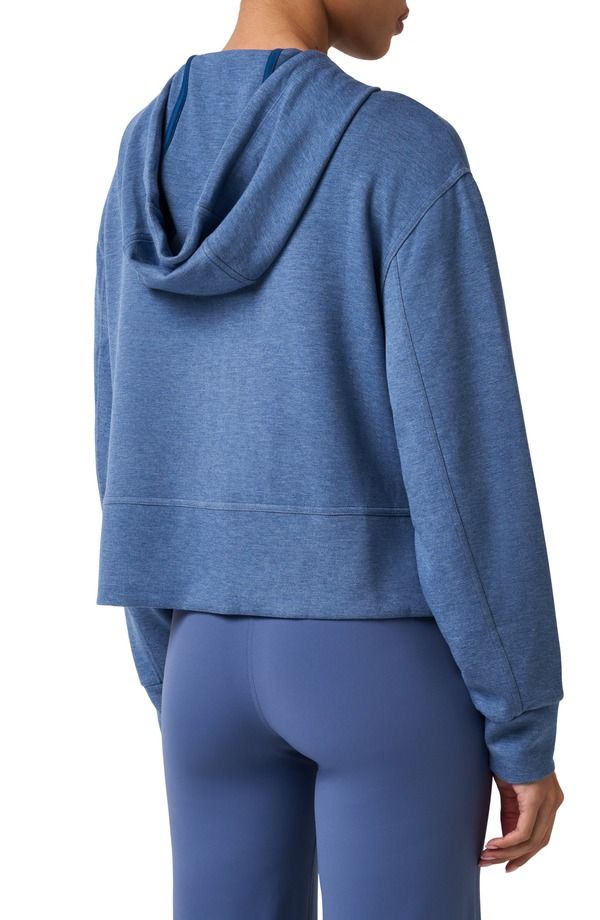 トラビスマヒュー レディース アウター パーカー・スウェット TravisMathew Skyloft ZipUp Hoodie HEATHER MOONLIGHT BLUE ヘザー