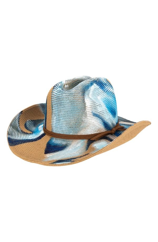 サンディエゴハット レディース アクセサリー 帽子 San Diego Hat Drift Painted Cowboy Hat BLUE ブルー
