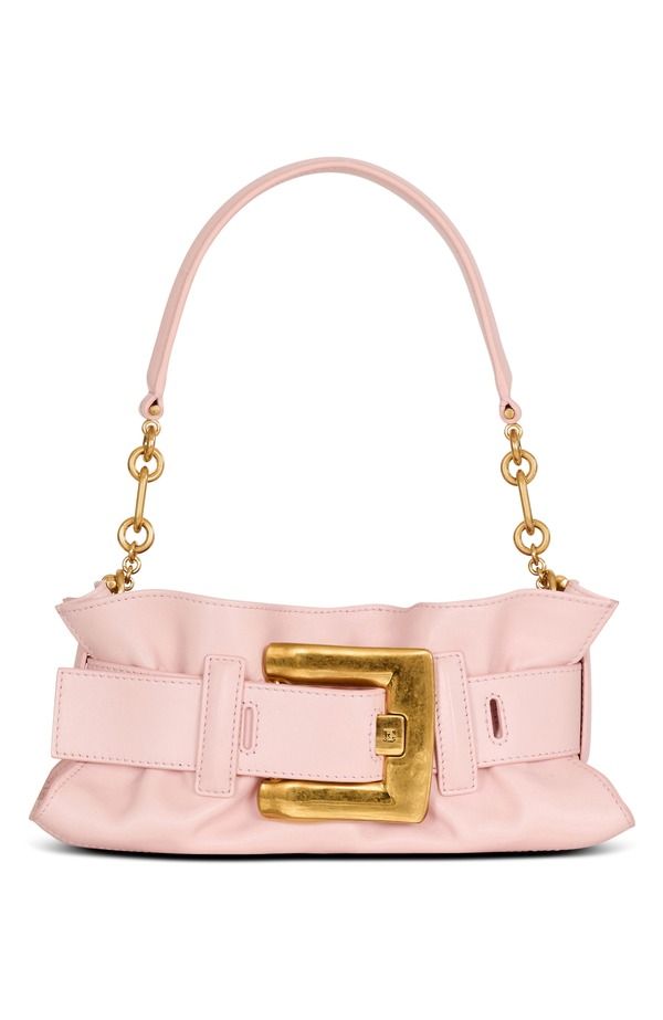 バルマン レディース バッグ ミニ レザー Balmain Mini Anthem bag in smooth leather pink ピンク