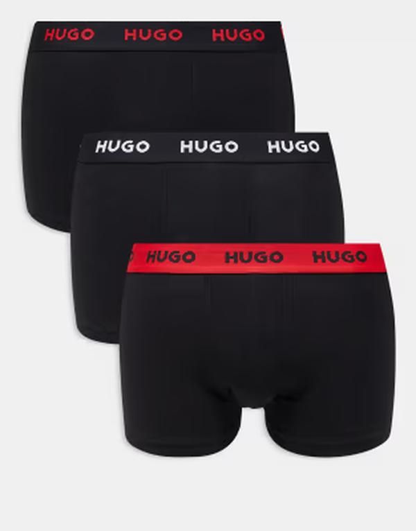 ヒューゴレッド メンズ アンダーウェア ボクサーパンツ Hugo Red HUGO Bodywear 3pack boxer briefs in charcoal チャコール