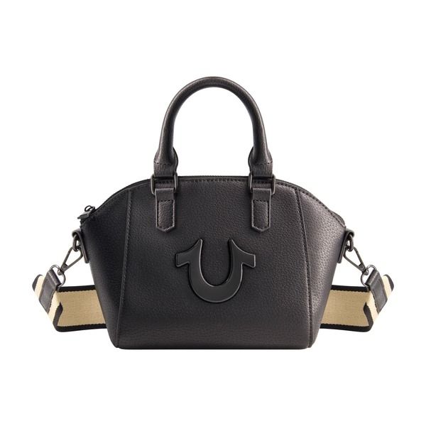 トゥルーレリジョン レディース バッグ ミニ ロゴ True Religion Logo Strap Mini Satchel BLACK ブラック