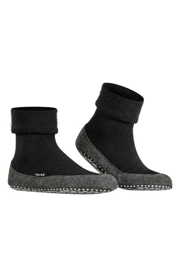 ファルケ メンズ アンダーウェア 靴下 ウール Falke Cozyshoe Wool Blend Sock Slippers Men BLACK ブラック