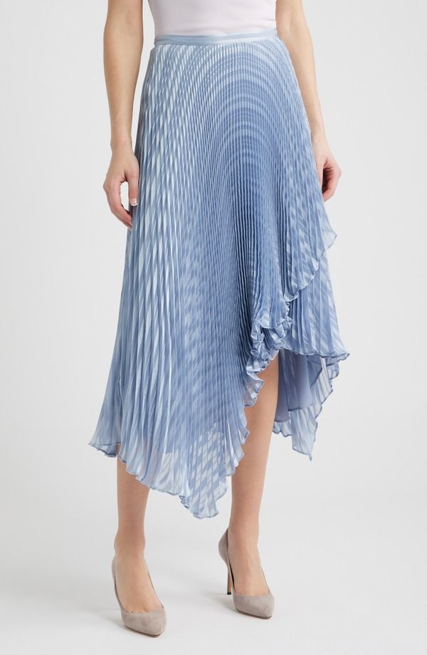 ボス オレンジ レディース ボトムスカート アシンメトリー プリーツ ミディ BOSS Orange Vlantel Pleated Asymmetric Midi Skirt BT BU