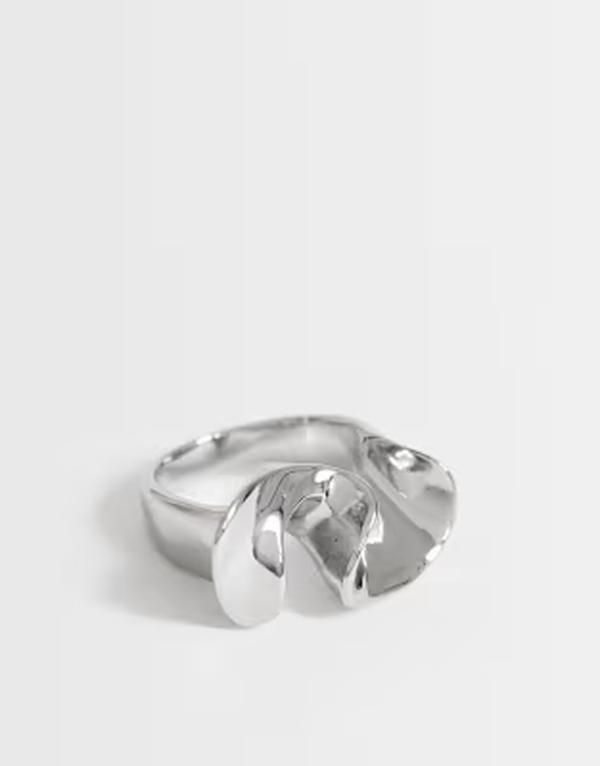 トップショップ レディース アクセサリー リング アシンメトリー Tシャツ  Roy waterproof stainlessteel asymmetric ring SILVER シルバー トップショップ レディース アクセサリー リング アシンメトリー