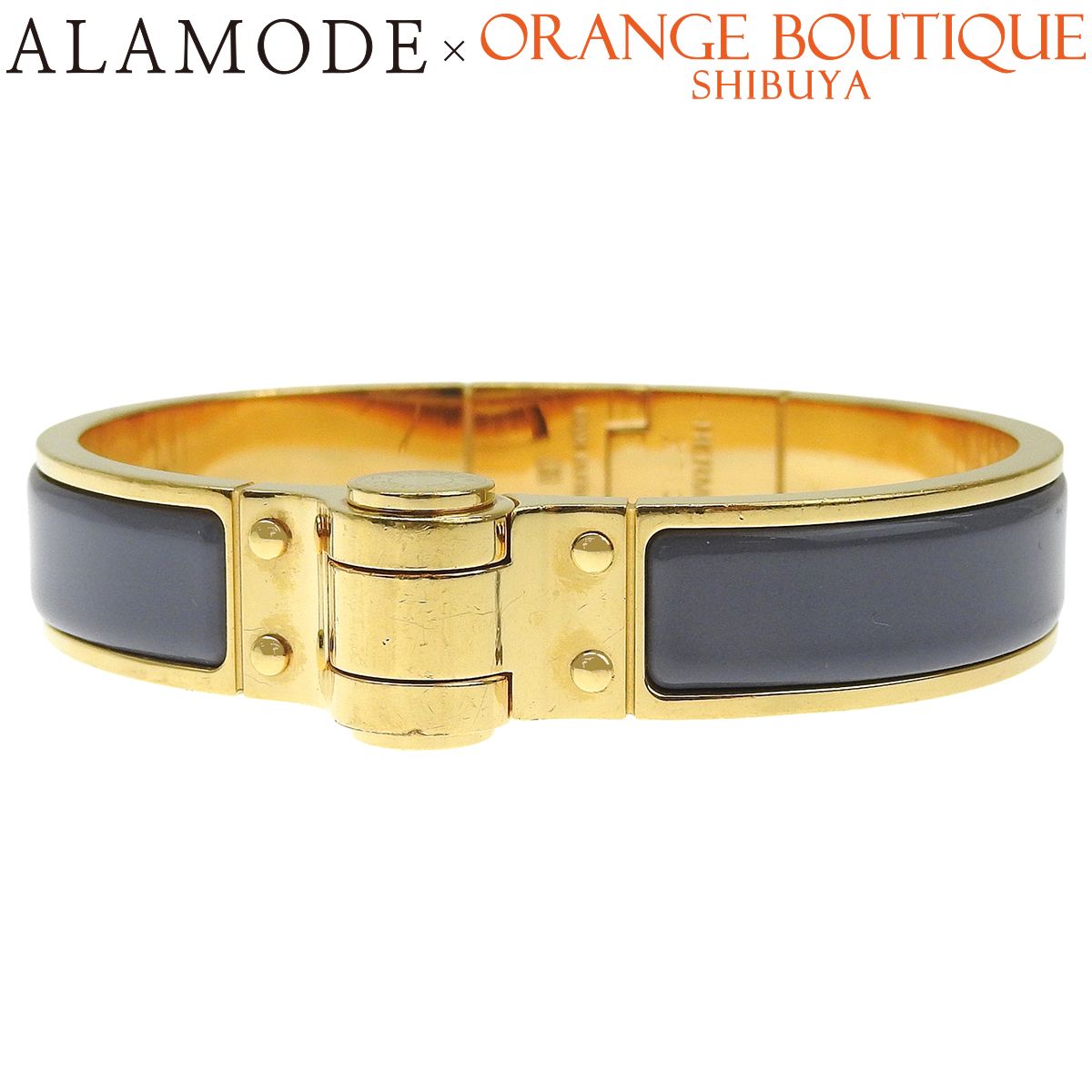 HERMES(エルメス) シャルニエールPM メタル(GP) バングル グレー ゴールド金 レディース 40802206655【中古】【アラモード】 44,039円