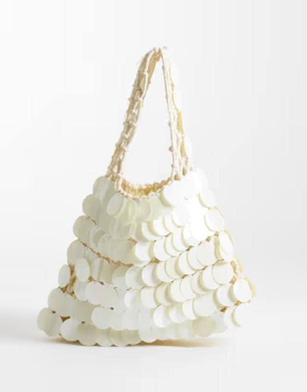 トゥルーデカデンス レディース バッグ ミニ True Decadence mini disc grabag in cream クリーム