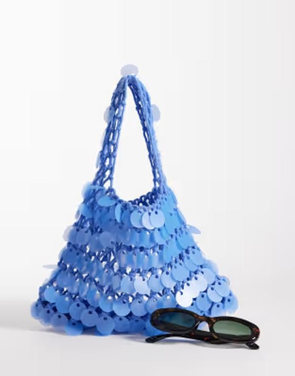 トゥルーデカデンス レディース バッグ ミニ True Decadence disc mini grabag BLUE ブルー