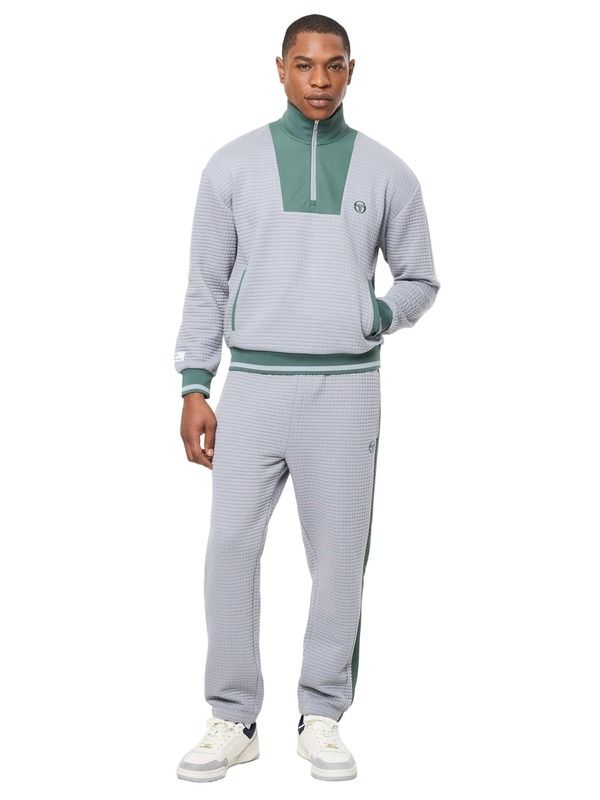 セルジオタッキーニ メンズ アウター ニット・セーター ハーフジップ Sergio Tacchini Netto Quarter Zip SLEET
