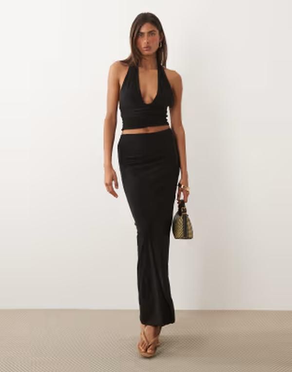 ミッシーエンパイア レディース ボトムスカート マキシ Missyempire Missy Empire double sculpted slinky maxi skirt part of a set 13,485円