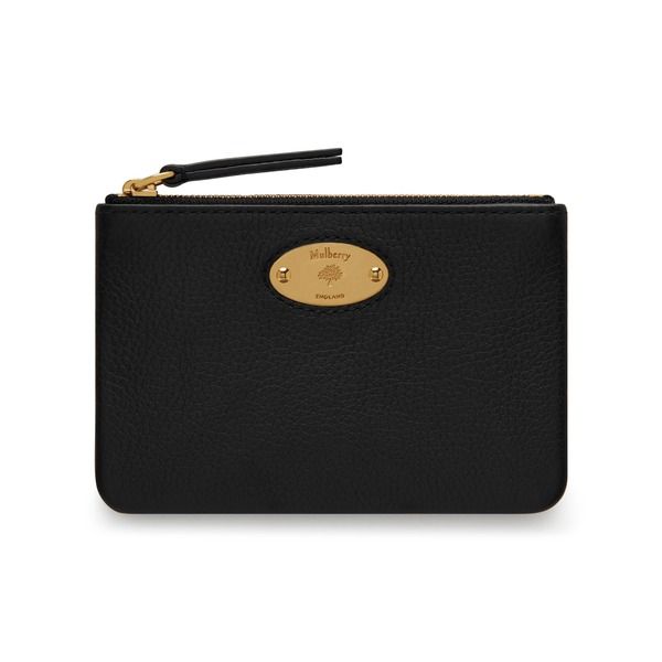 マルベリー レディース バッグ レザー Mulberry Plaque Smalleather Zip Coin Pouch Black ブラック