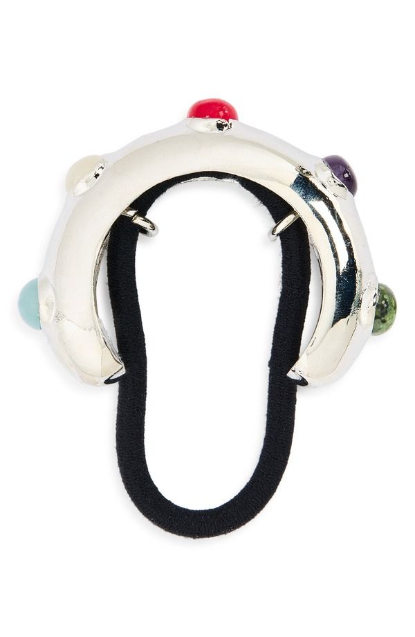 ターシャ レディース アクセサリー Tasha Stonembellished Ponytail Holder SILVER シルバー