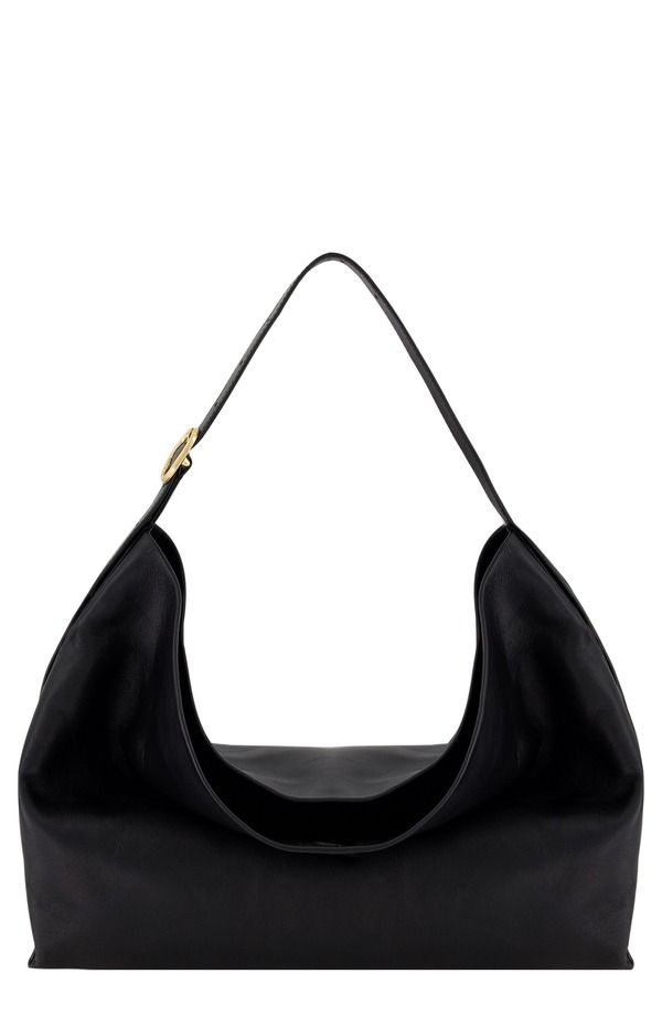 ヴィンス レディース バッグ レザー Vince Medium Plonge Vivian Leather Hobo Bag BLACK ブラック
