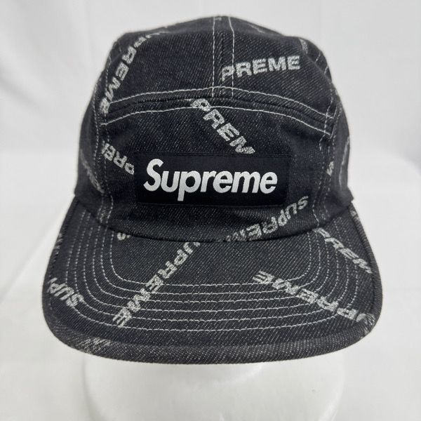 Supreme/シュプリーム【17SS】Logo Denim Camp Cap/ロゴ デニム