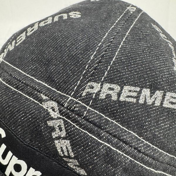 Supreme/シュプリーム【17SS】Logo Denim Camp Cap/ロゴ デニム