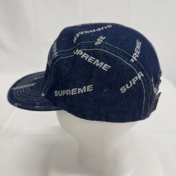 Supreme/シュプリーム【17SS】Logo Denim Camp Cap/ロゴ デニム