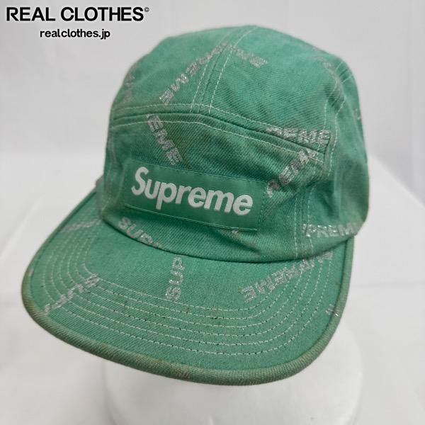 Supreme/シュプリーム【17SS】Logo Denim Camp Cap/ロゴ デニム