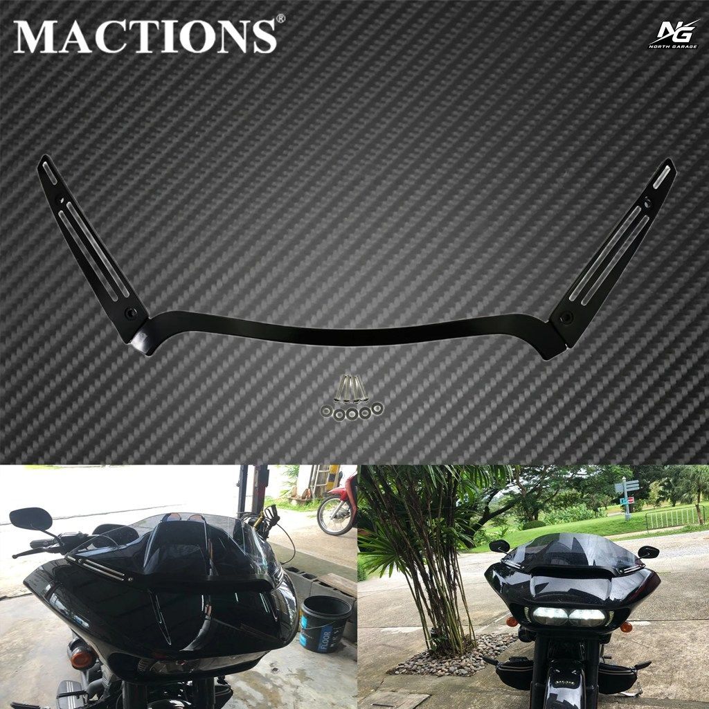 モーターサイクル用ビレットウインドシールドトリム ハーレーツーリング ロードグライド ウルトラ CVO FLTRX FLTRUSE FLTRXS 2015-2021