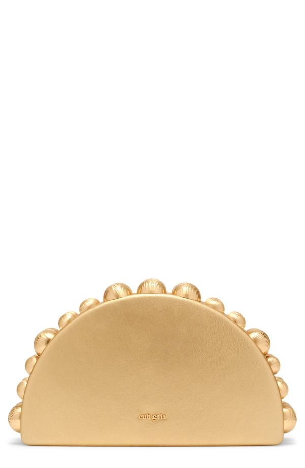 カルト ガイア レディース バッグ レザー Cult Gaia Gili Leather Clutch BRASS