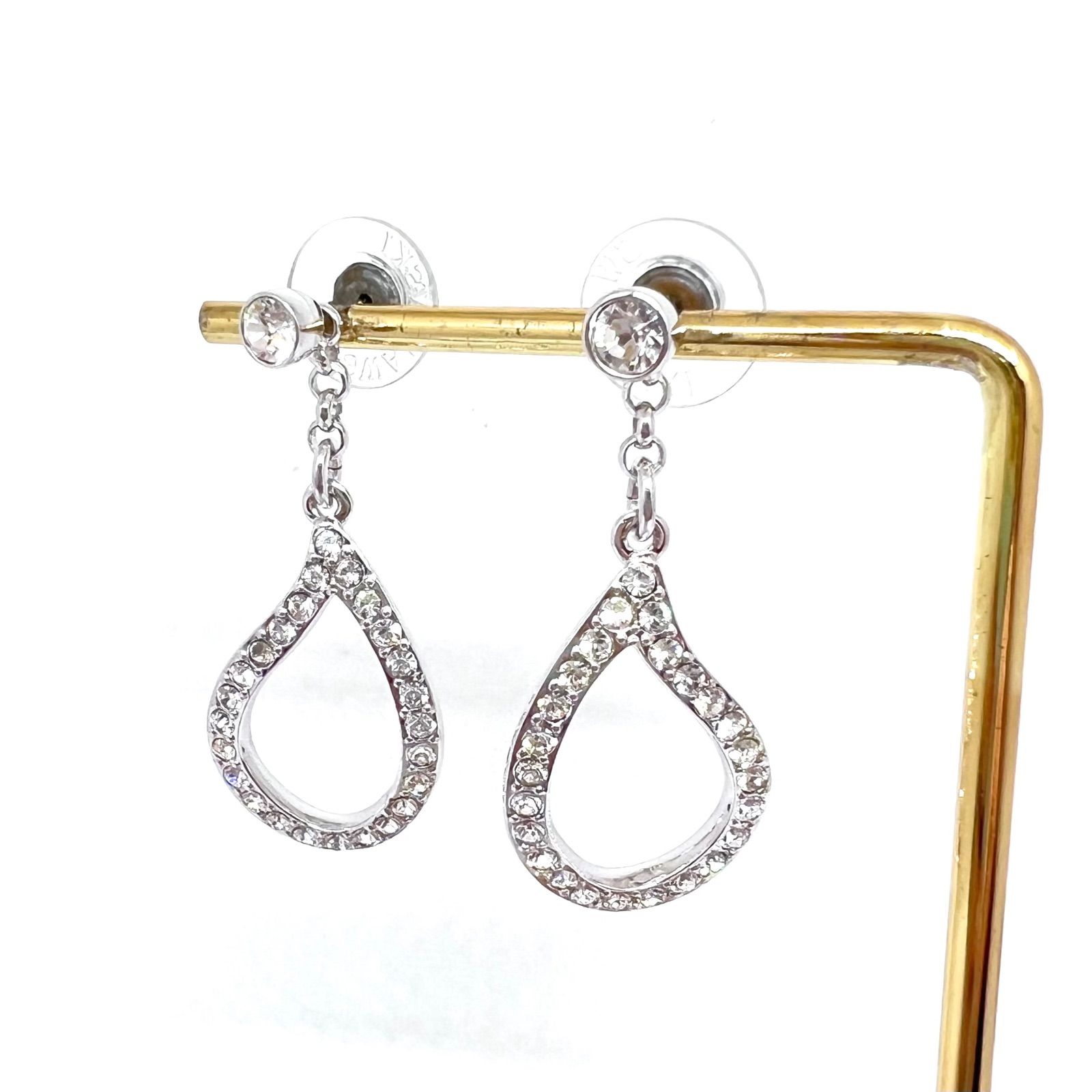 y*）様 美品　SWAROVSKI スワロフスキー ピアス クリスタル 美品☆ SWAROVSKI スワロフスキー ピアス ティアドロップ クリスタル