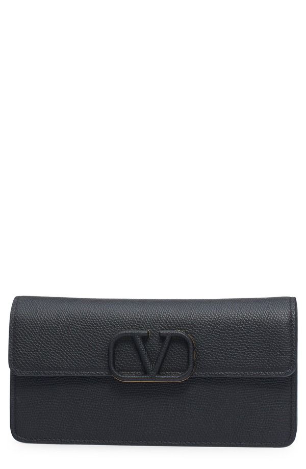 ヴァレンティノ レディース バッグ レザー ロゴ Valentino Garavani VLOGO Signature Leather Wallet on a ChainERO
