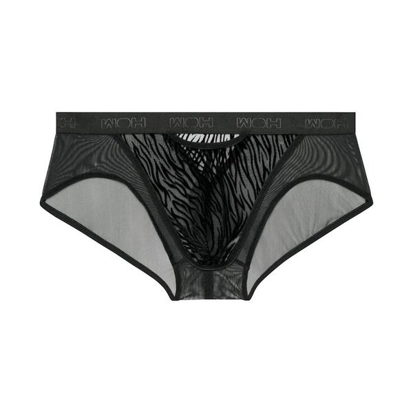 ホム メンズ アンダーウェア ブリーフパンツ プリント ミニ HOM WOH Personallure Tiger Print Mini Briefs Black ブラック